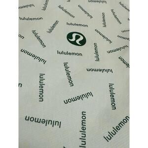 White Lululemon Reusable Shopping Gift Bag Tote Approx 12”X12”